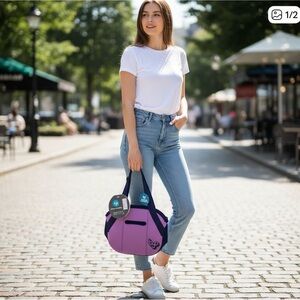 001 LNCHBX: BYO Neoprene purple lunch bag